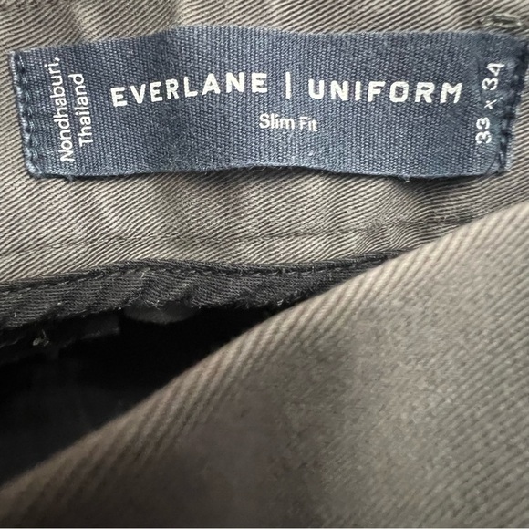 Everlane The Performance Chino Slim Fit, Slate Grey 33 x 34 - Picture 4 of 6